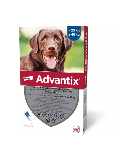 ADVANTIX Spot on 25-40kg közötti kutyáknak 4x4ml