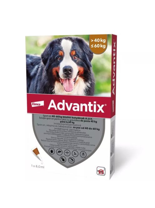 ADVANTIX Spot on 40-60kg közötti kutyáknak 4x6ml