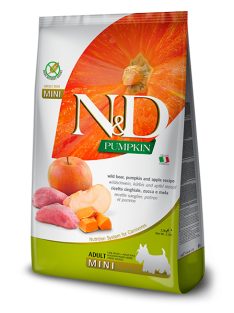 N&D Pumpkin Dog vaddisznó&alma sütőtökkel adult mini 7kg