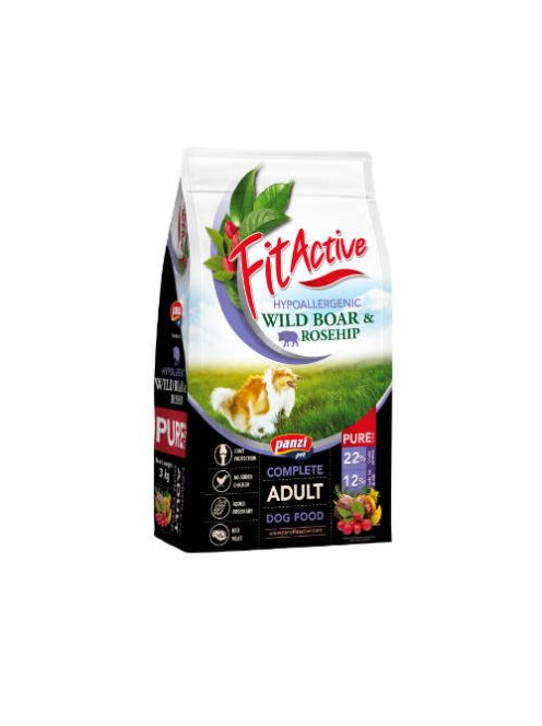 FitActive PURE 3kg Hypoallergenic Vaddisznó - Csipkebogyó
