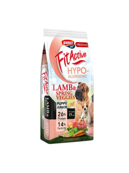 Panzi FitActive Originals 15kg Puppy&Junior Hypoallergenic Bárány&Tavaszi zöldségek