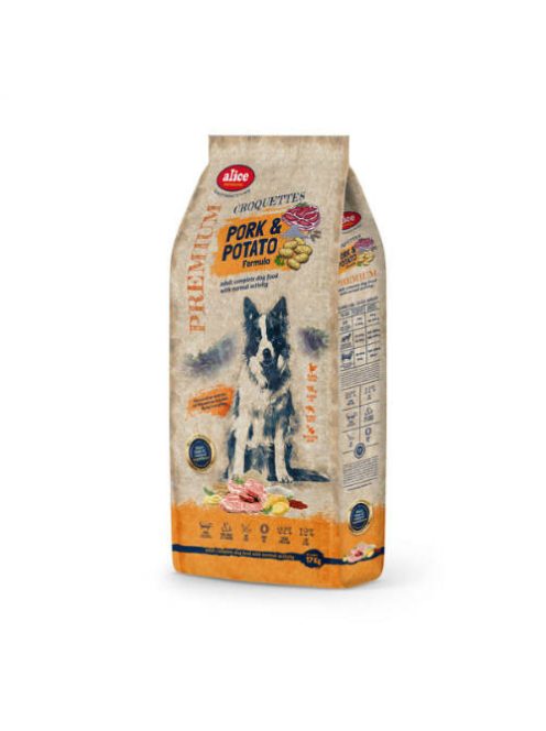alicePROFESSIONAL 17kg Adult CROQUETTES Pork&Potato száraztáp