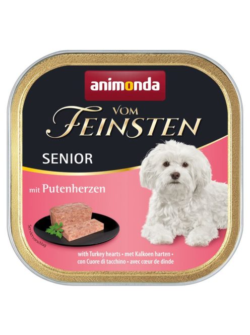 Animonda Vom Feinsten Senior Pulykaszív Alutálcás Kutyaeledel 150g