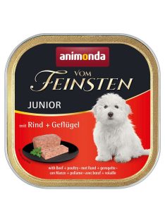  Animonda Vom Feinsten Junior Marha és Baromfi Alutálcás Kutyaeledel 150g