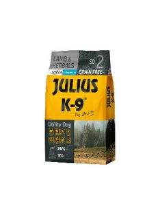   JULIUS K-9 Utility Dog Hypoallergenic Bárány, gyógynövény száraztáp 10kg - Idős, túlsúlyos kutyák részére