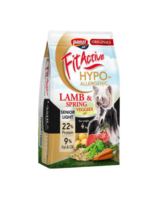 Panzi FitActive Originals 4kg Adult Senior/Light Hypoallergenic Bárány&Tavaszi zöldségek