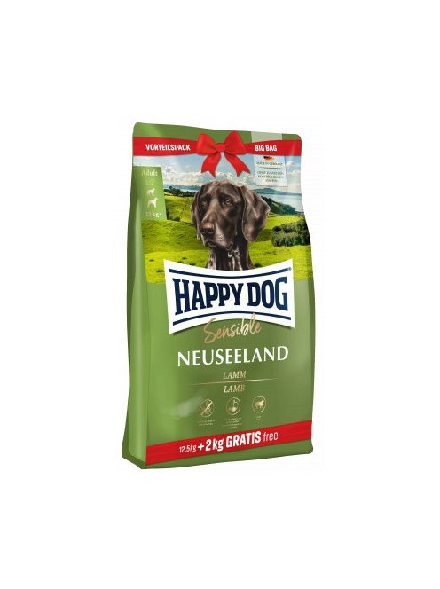 Happy Dog Supreme Sensible Neuseeland 12,5kg+2kg grátisz