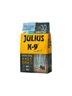   JULIUS K-9 Utility Dog Hypoallergenic Vaddisznó, Bogyósgyümölcsök száraztáp 10kg - Felnőtt kutyák részére