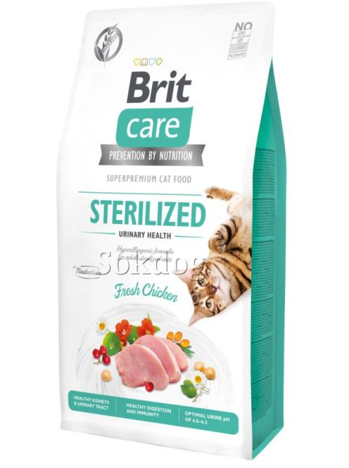 Brit Care Cat 7kg Gabonamentes Sterilised - Urinary Health Chicken