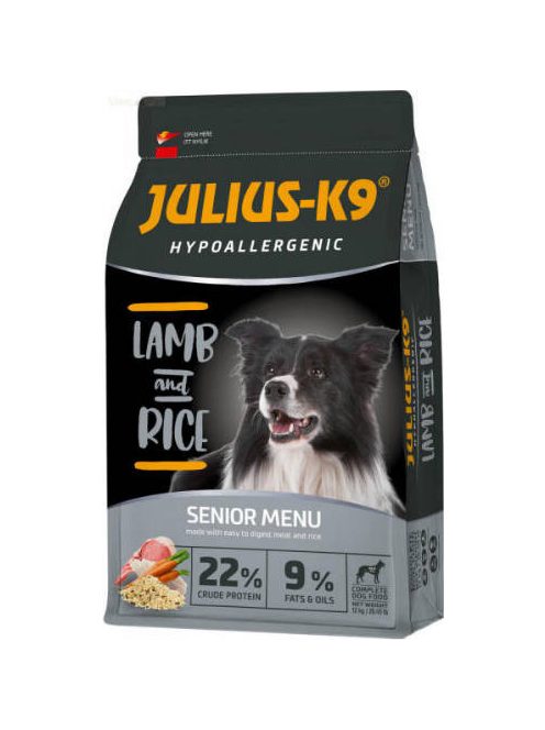 JULIUS-K9 HighPremium 3kg Senior/Light Hypoallergenic Bárány és Rizs