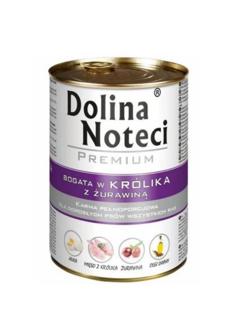 Dolina Noteci Premium 800g Nyúl és Áfonya Kutyakonzerv