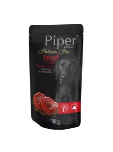   Piper Platinum Pure Marha és Rizs alutasakos kutyaeledel 150g