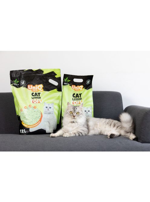 UNIQ PETS MACSKAALOM TOFU biológiailag lebomló 5 kg zöld tea illattal (UCL0008)