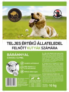 FeedDog 10kg Bárányos Kutyatáp CSIRKEMENTES