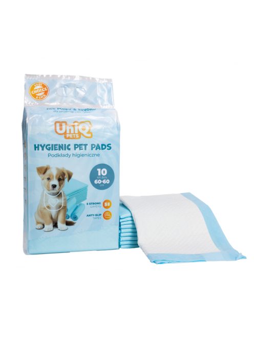 UNIQ PETS Higiéniai Pelenka háziállatoknak,60x60cm, 10 db/csomag (CUPP0011)