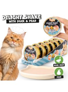   UNIQ PETS MACSKA Alutálcás NEDVES  Eledel 60g Kacsa és Körte (UCW0012)