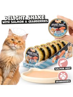   UNIQ PETS MACSKA Alutálcás NEDVES  Eledel 60g Lazac és Áfonya (UCW0011)