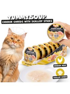   UNIQ PETS MACSKA Alutálcás NEDVES  Eledel 60g Csirke és Fésűkagyló (UCW0007)