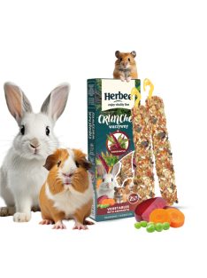   HERBEE CRUNCHER Rúd Rágcsálóknak és Nyulaknak, 115g 2in1, Zöldség és Amaránt (HEC0005)