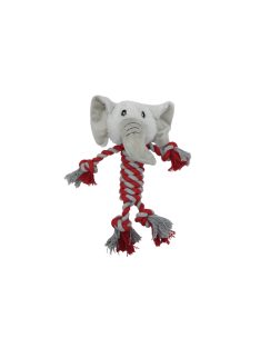   UNIQ PETS Plüss Kutyajáték, köteles Elefánt sípolóval, 28x12cm (UDT0216-D)