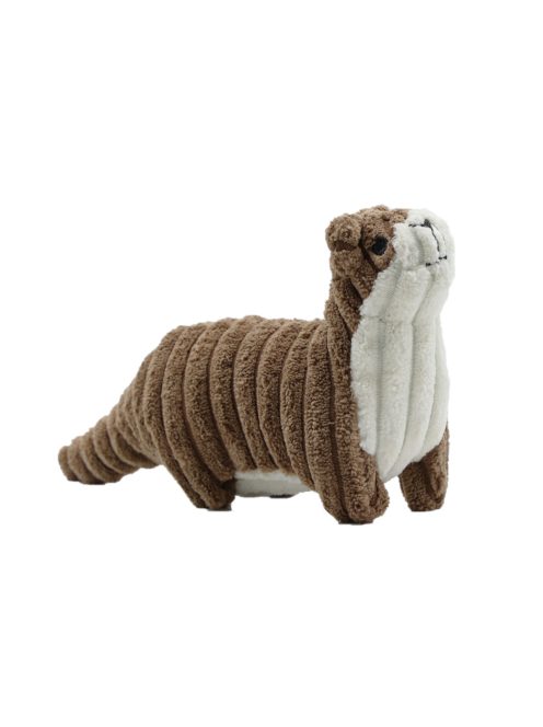 UNIQ PETS Plüss Kutyajáték  – Sípolós Barna Vidra, 20x7x11cm (UDT0008)