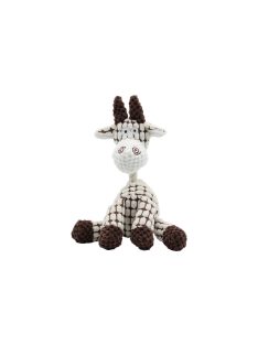   UNIQ PETS plüss kutyajáték – sípolós, ülő zsiráf, 24x14 cm (UDT0209-B)