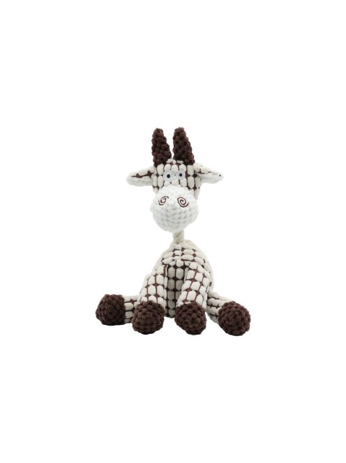 UNIQ PETS plüss kutyajáték – sípolós, ülő zsiráf, 24x14 cm (UDT0209-B)