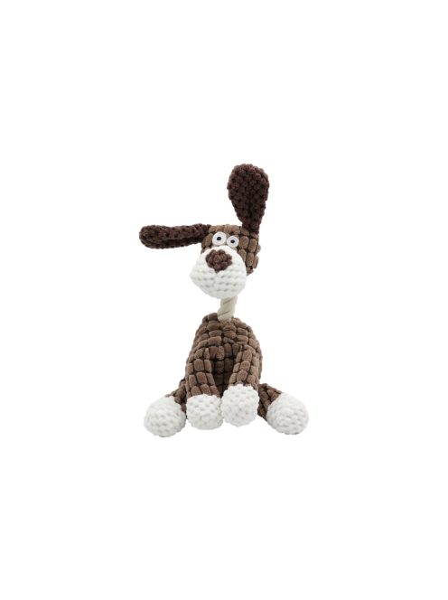 UNIQ PETS plüss kutyajáték – sípolós, ülő kutya 24x14 cm (UDT0209-C)