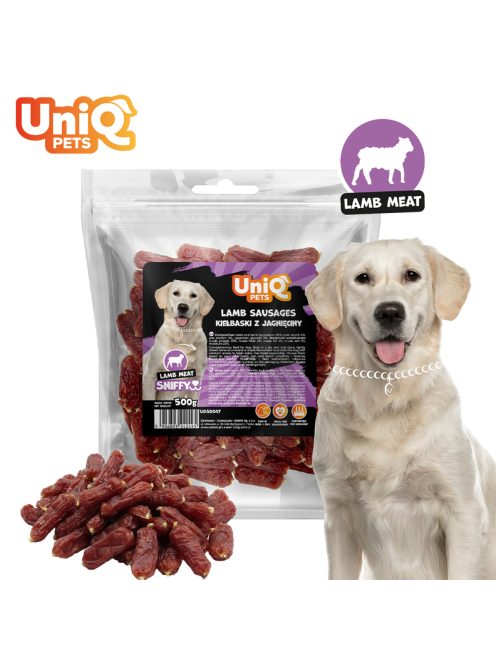UNIQ PETS KUTYASNACK SNIFFY 500g bárányhús kolbász (UDS0047)