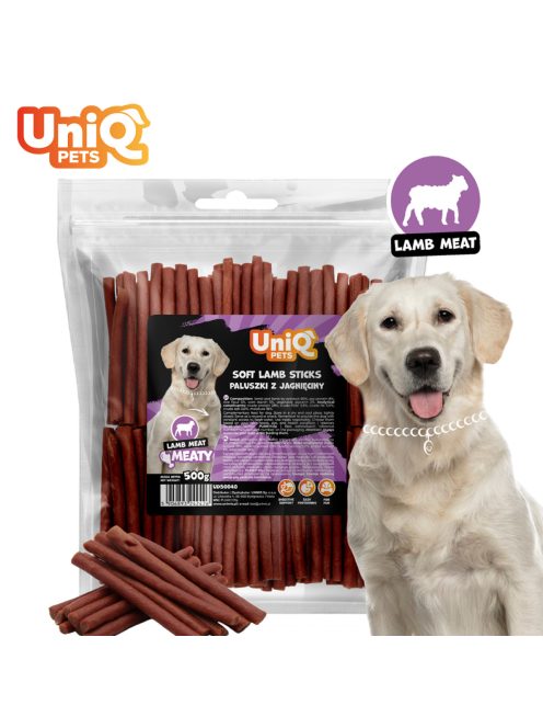 UNIQ PETS KUTYASNACK Puha Bárányhúsos rudacskák 500g (UDS0040)