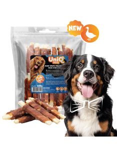   UNIQ PETS KUTYASNACK Kacsával ésTőkehallal Tekert Rudacskák 500g (UDS0102)