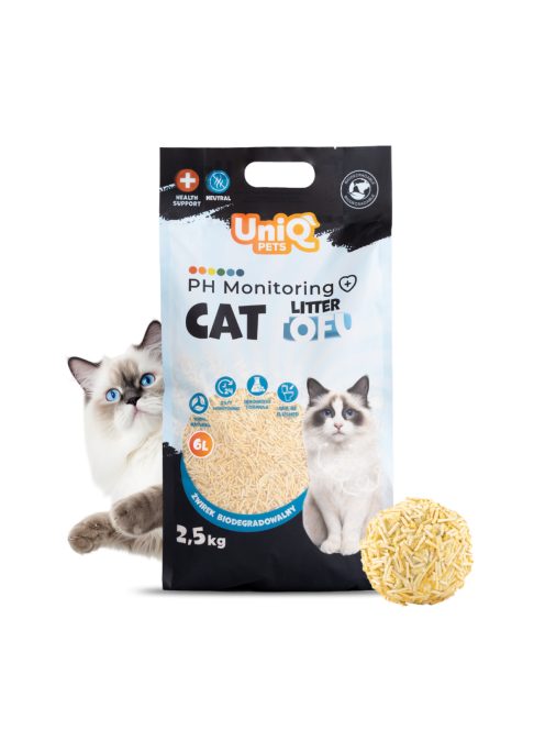 UNIQ PETS Tofu PH Monitoring Macskaalom Biológiailag Lebomló Illatmentes 2,5kg (UCL0013)