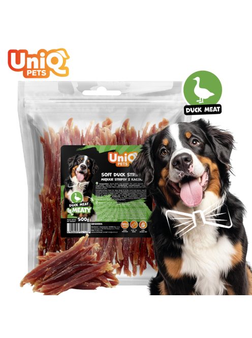UNIQ PETS KUTYASNACK Puha Kacsahússzeletek 500g (UDS0004)