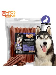   UNIQ PETS KUTYASNACK Puha Nyúlhús Rudacskák 500g (UDS0009)