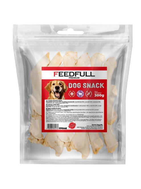 Feedfull Premium Fehér Báránylábak kutya jutalomfalat 300g (FP046)
