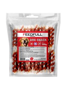   Feedfull Premium Bárányhússal Tekert Bőrpálca kutya jutalomfalat 500g (FP051)