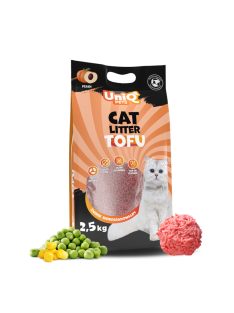   UNIQ PETS MACSKAALOM TOFU biológiailag lebomló barack illattal 2,5 kg (UCL0005)