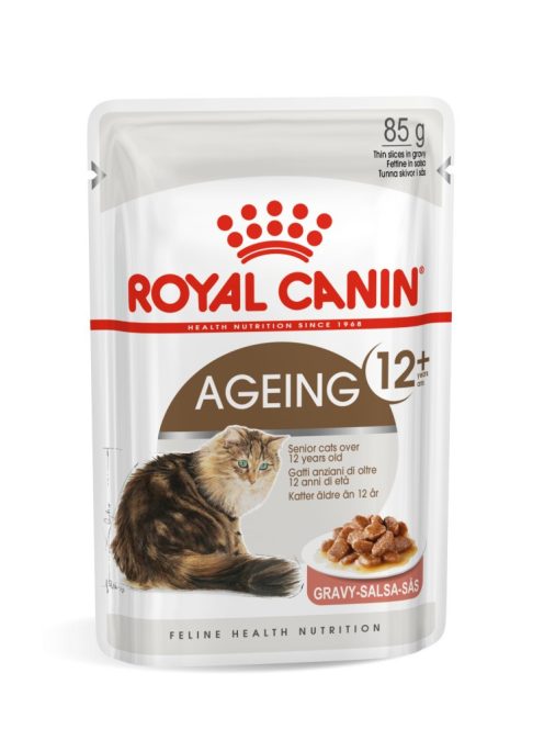 ROYAL CANIN AGEING 12+ GRAVY - idős macska szószos nedves táp  (12*85g)
