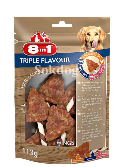 8in1 Triple Flavour Wings jutalomfalatok (6db)