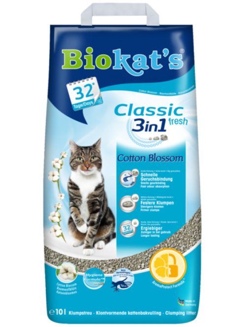 Biokats Classic Fresh 3in1 Cotton Blossom 10l