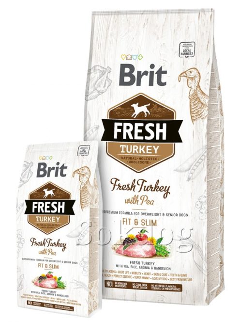 Brit Fresh Overweight & Senior Turkey & Pea 12kg