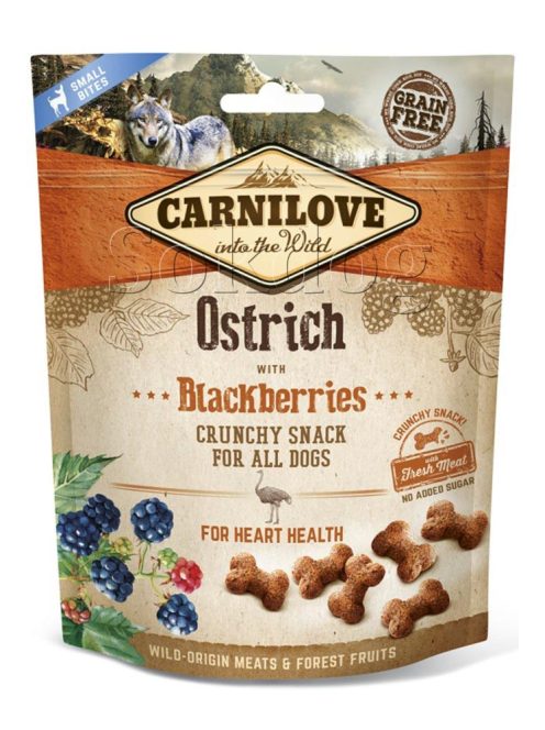 CarniLove Crunchy Snack Ostrich & Blackberries 200g
