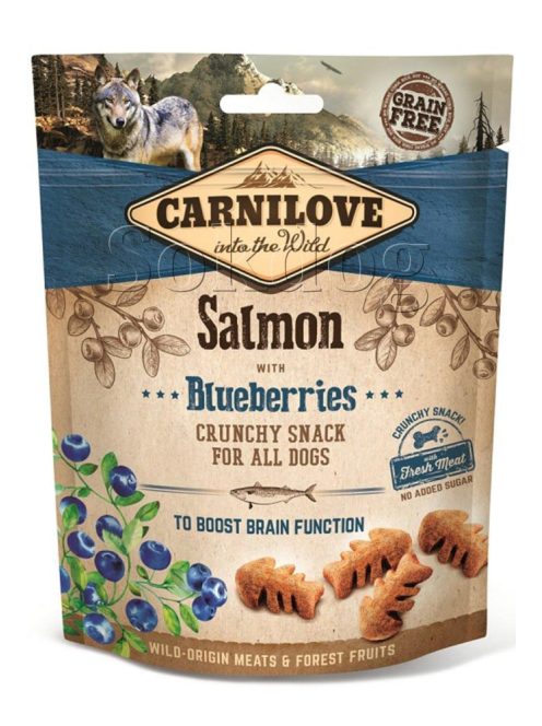 CarniLove Crunchy Snack Salmon & Blueberries 200g