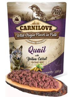 CarniLove Paté Quail & Yellow carrot 12*300g