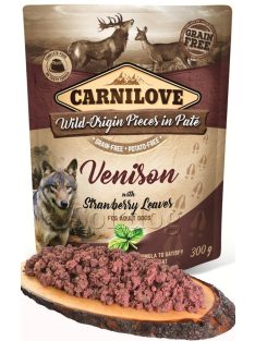 CarniLove Paté Venison & Strawberry leaves 12*300g