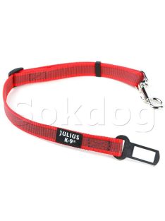   Julius-K9 Color & Gray Biztonsági öv adapter, 10kg alatt, piros