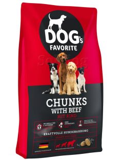 Dogs Favorite Chunks with Beef 15kg