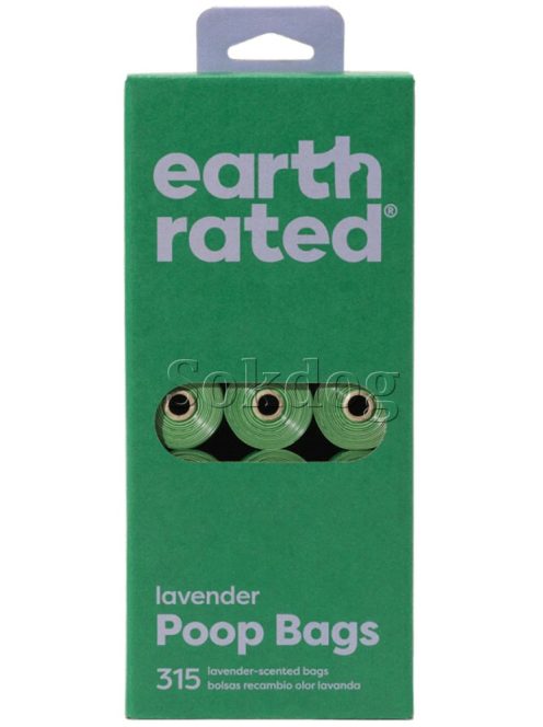 Earth Rated lebomló kutyapiszok zacskó levendula illattal 21 rollni (315db)