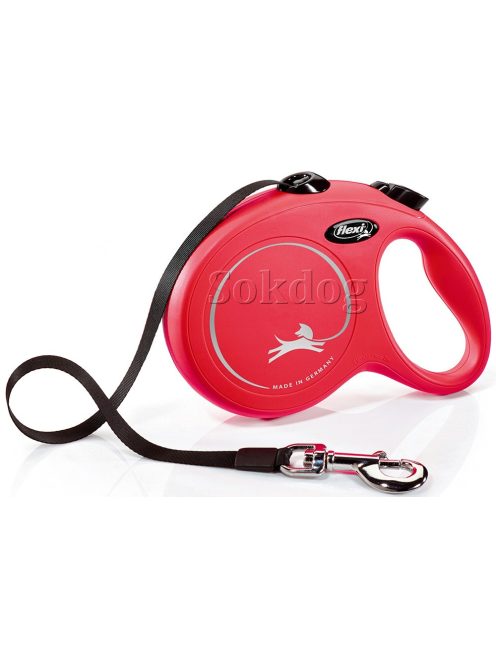 Flexi Classic szalagos póráz XS, 3m, piros