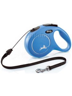 Flexi Classic zsinóros póráz M, 8m, kék